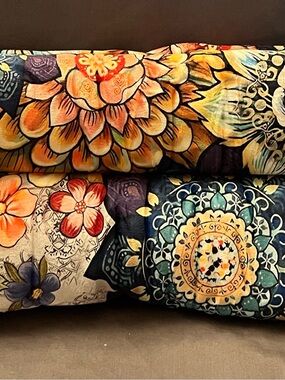 New Mastectomy Pillows Colorful Floral Mandala Pattern